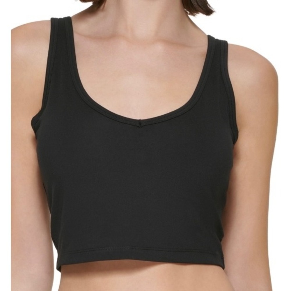 Calvin Klein Performance Womens Strappy‎ Crop Top Black M